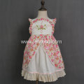 JannyBB new design hand embroidery cotton floral dress